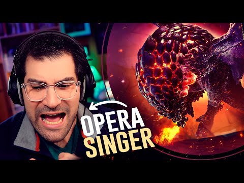 Opera Singer Listens to Bazelgeuse Theme from Monster Hunter: World