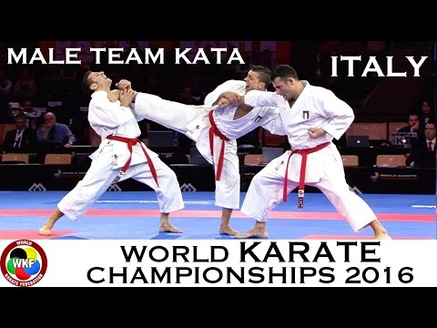 BRONZE MEDAL. Male Team Kata ITALY. 2016 World Karate Championships. | WORLD KARATE FEDERATION