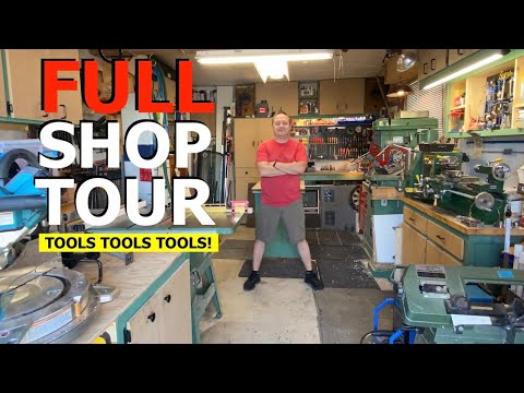 Tour my small but functional shop  // Wood and Metal working tools!