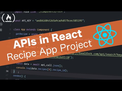 APIs in React Tutorial Recipe App using React Router