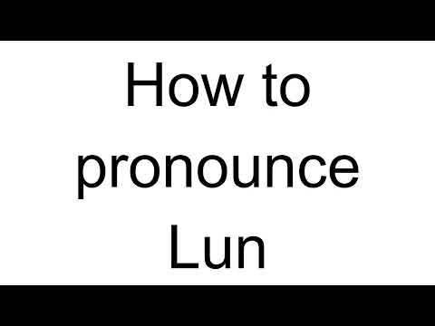 How to Pronounce Lun (Chinese)