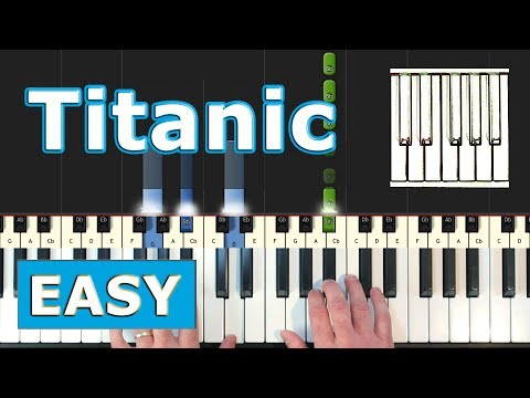 My Heart Will Go On - Titanic - Piano Tutorial EASY - Celine Dion - Sheet Music (Synthesia) Video