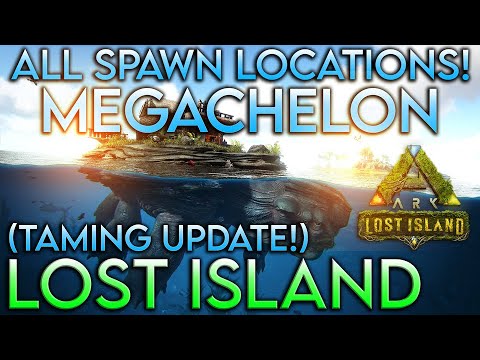ARK: Lost Island | ALL MEGACHELON  Spawn Locations! (TAMING UPDATE)