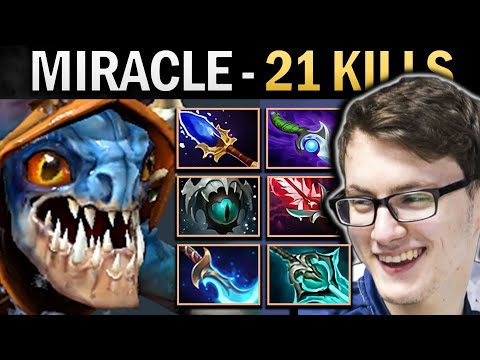 Slark Dota Gameplay Miracle with 21 Kills and Diffusal
