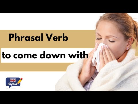 Phrasal verbs: “come down with”