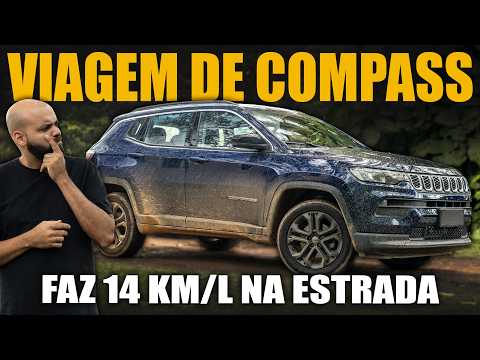 Viajamos com o JEEP COMPASS de ENTRADA! Vale a pena comprar?