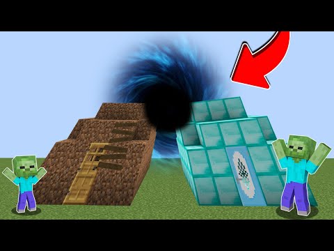 KARADELİK VS EV 😱 - Minecraft