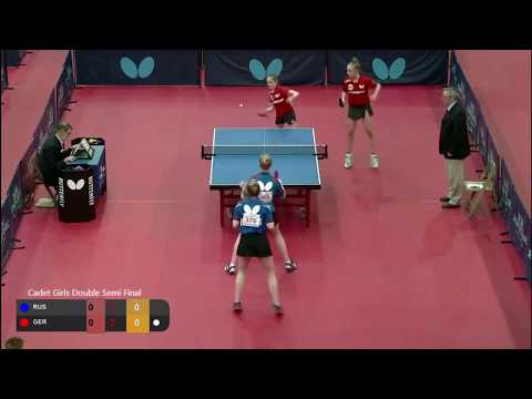 Naomi Pranjkovic/J. Stortz (GER) vs Beresneva/Dmitrienko (RUS) | CGD SF | 2019 ITTF Spanish J&C Open