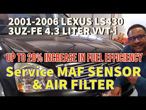 2001-2006 LEXUS LS430 - Service Mass Air Flow Sensor and Air Filter