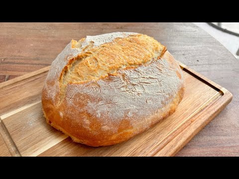 CHLEB W 10 MINUT !WIECZOREM MIESZAM SKŁADNIKI RANO PIEKĘ - BEZ WYRABIANIA