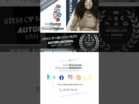 Stem op Rijbewijsje Rotjeknor om de rijschool van het jaar te worden in Rotterdam.