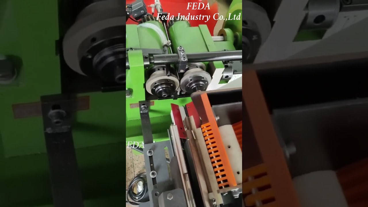 Small thread rolling machine FD-3T with automatic feeder#machine  #auto  #factory  #metal #steel