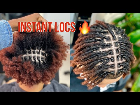 INSTANT LOCS ON THICK HAIR