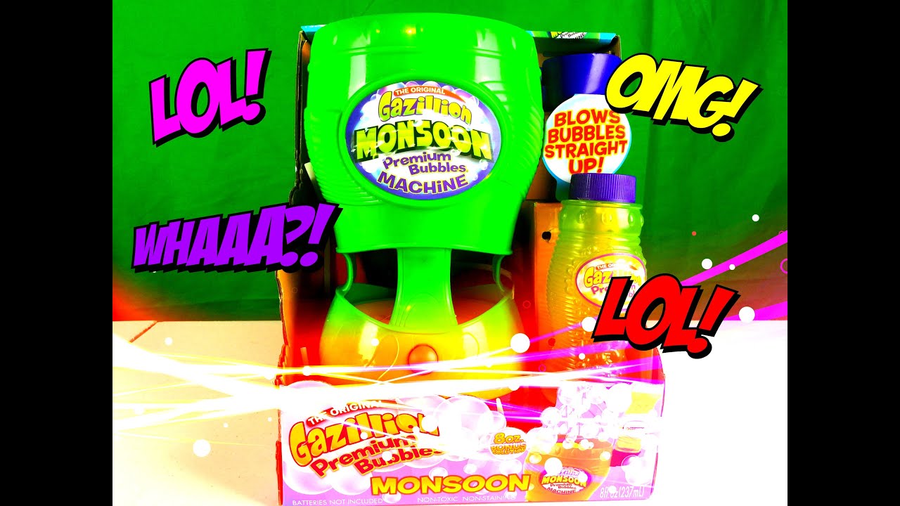Gazillion Bubble Monsoon GAZILLION BUBBLE SHOW Video Bubble Gun Bubble Blower Toys