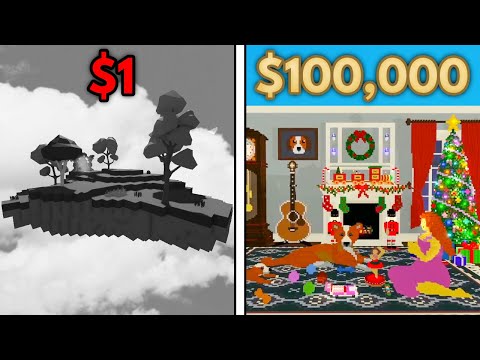 $1 vs $100,000 Roblox Island!