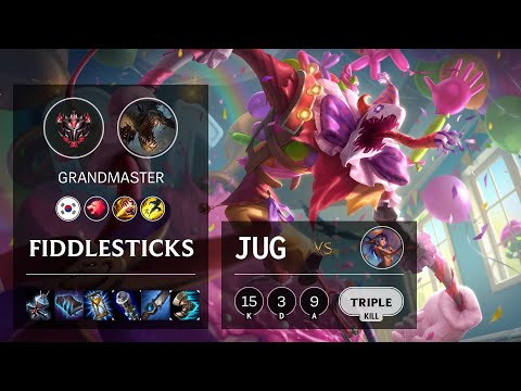 Fiddlesticks Jungle vs Lillia - KR Grandmaster Patch 10.19