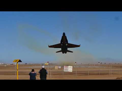 What happens when you stand under a super-low Blue Angel takeoff.
