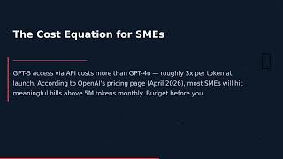 GPT-5 Is Here — What SME Owners Must Know Now 🚀