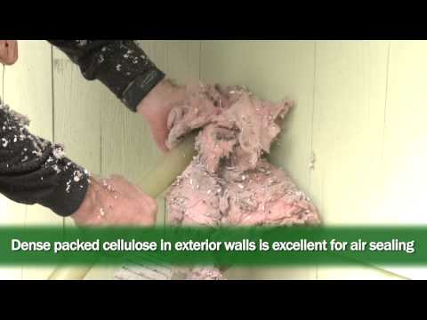 Insulating Walls with Dense Packed Cellulose