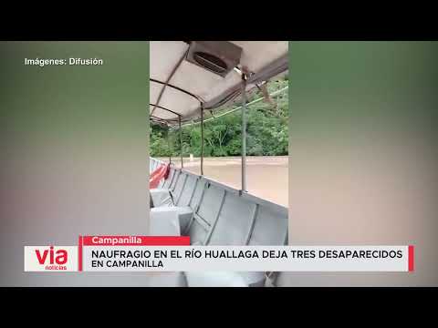 Naufragio en el río Huallaga deja tres desaparecidos en Campanilla