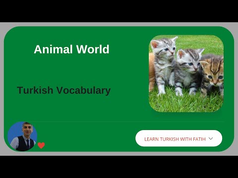 Turkish Words Pronunciation 13- Learn Turkish Grammar - Apprendre la langue Turc - Vocabulaire Turc