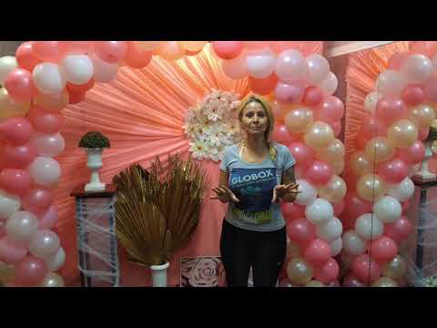 DECORACION CON TELAS Y ARCO EN GLOBOS   INSTITUTO 707