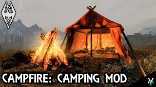 CAMPFIRE- COMPLETE CAMPING SYSTEM: Camping Mod!!- Xbox Modded Skyrim Mod Showcase