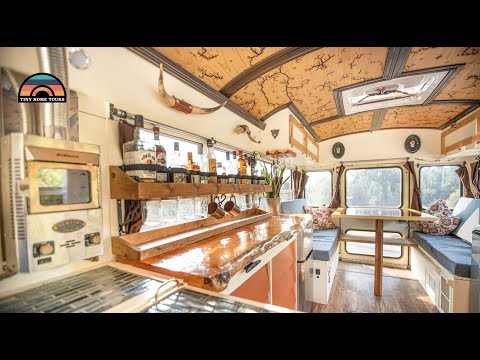 Gorgeous $12k DIY School Bus Conversion - 24ft Tiny House On Wheels