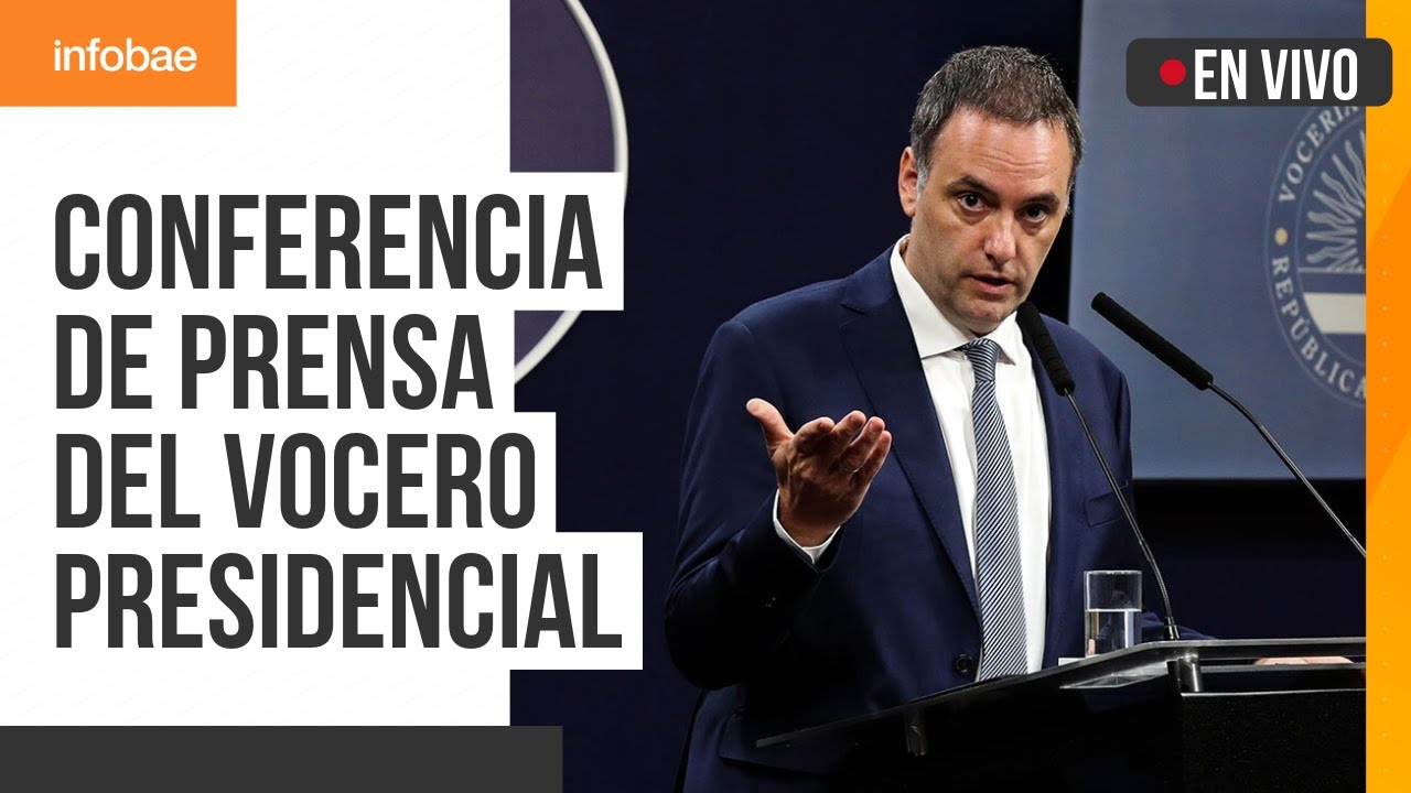 Conferencia de prensa del vocero presidencial, Manuel Adorni (15/10/2024)