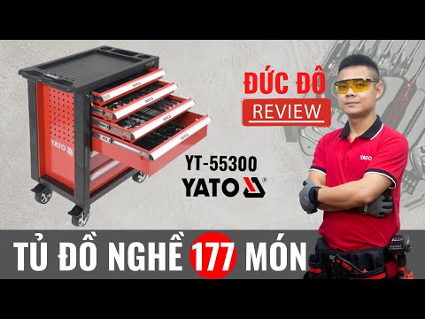 YATO dirbtuvių spintelė + 177 vnt. įrankiai video