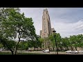 ⁴ᴷ⁶⁰ Walking Pittsburgh PA University Of Pittsburgh Campus Tour