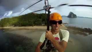 preview picture of video 'Tirolina Marimegmeg Beach - El Nido, Phillippines -'