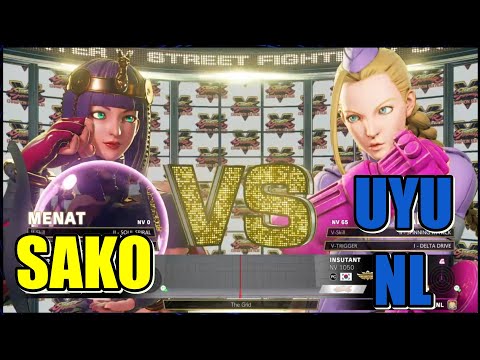 SAKO (MENAT) vs UYU NL (CAMMY, RYU) - street fighter 5 champion edition online matches