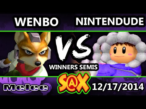 S@X - Wenbo (Fox) Vs. Apex | Nintendude (Ice Climbers) SSBM Winners Semis - Melee