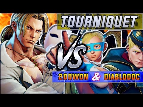 SFV AE ✪ TOURNIQUET (#1 Online VEGA) vs DIABLODOC (Ed) & 200WON (R. Mika) ✪ SF5 TenSFV