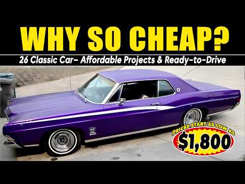 Must Sell Now! 26 Classic Cars Owners Are Letting Go Cheap!