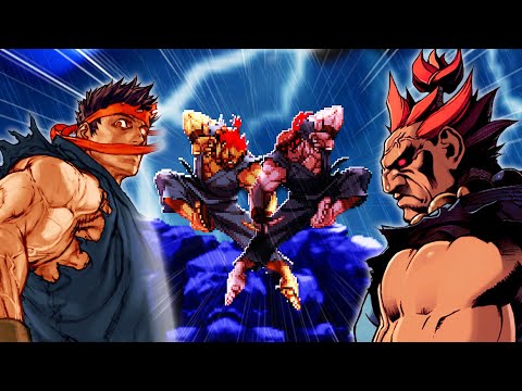 Evil Ryu VS Gouki - Sprite Animation Fight