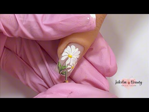 😍DISEÑO EN UÑAS CON FLORES BÁSICAS PARA PRINCIPIANTES🔥💅 #nailart #floresenuñas #flores