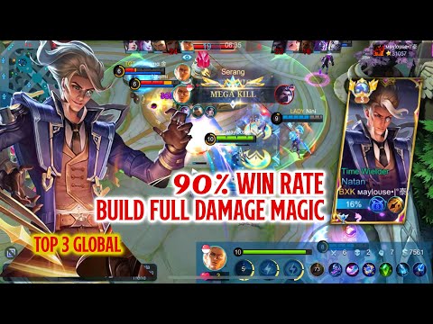 Best Build Natan Full Magic Damage TOP 3 Global Gameplay