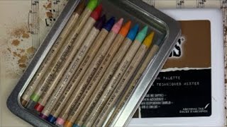 Debbie Walker Art Live - Playing with Watercolor Pencils I found in my art supplies!
