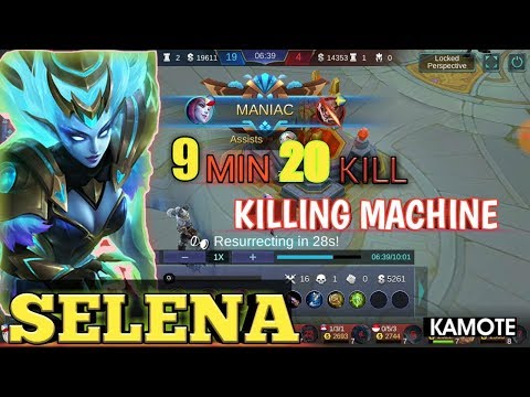 Selena Gameplay - 20 Kill in 9 minutes - Killing Machine