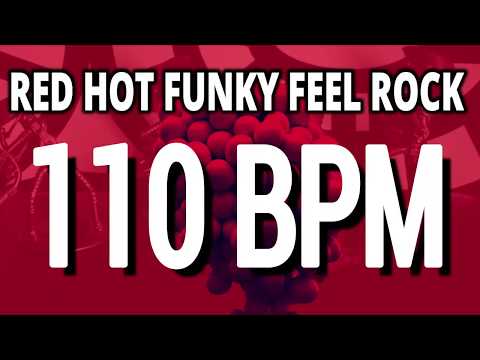110 BPM - Red Hot Funky Feel Rock - 4/4 Drum Track - Metronome - Drum Beat