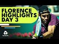 Berrettini Takes On Carballes Baena; Cressy, Karatsev & Bublik Play | Florence Highlights Day 3