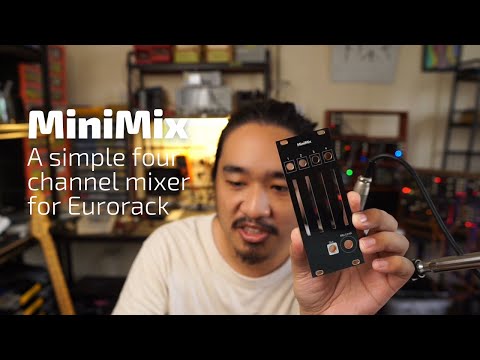 MiniMix - A Open-source 4-channel DIY Mixer for Eurorack Modular Synth