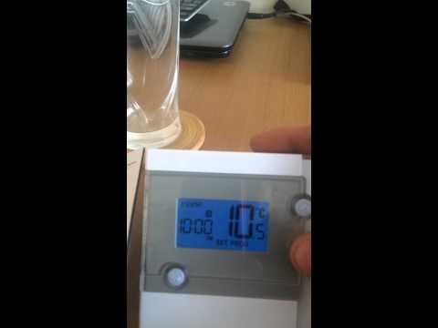 Setting a salus rt500 altech althc004 room thermostat timer