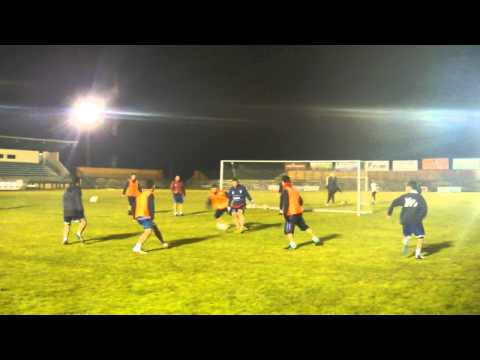 S.D.G. Segoviana. Entrenamiento en La Albuera. Durán ya entrena. 21/2/2011