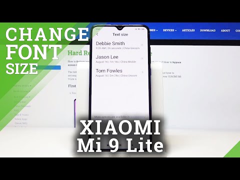 How to Set Up Font in XIAOMI Mi 9 Lite - Change Font Size