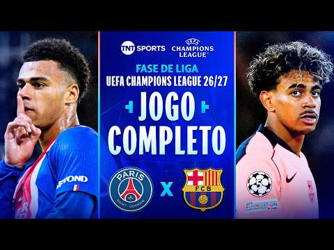 PSG 4X2 BARCELONA | JOGO COMPLETO | FASE DE LIGA | CHAMPIONS LEAGUE 2026/27