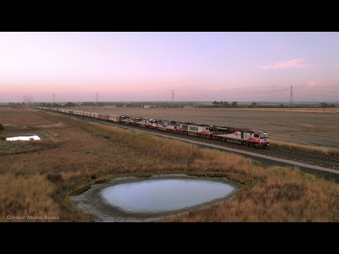 SCT 3PM9 Five Locomotives With Mixed Freight & Steel Train At Sunset (8/3/2024) - PoathTV Railways