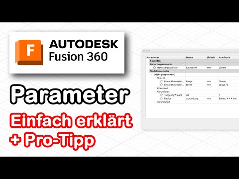 Fusion 360 [deutsch] - Parametrisches Arbeiten + Pro-Tipp zum Schluss